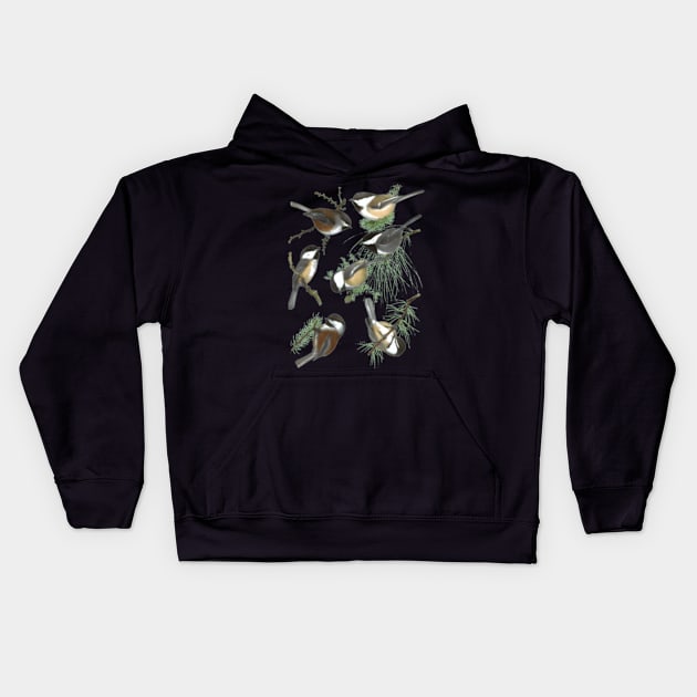 Chickadee Kids Hoodie by jasper-cambridge